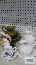 Variety of decorative pitchers