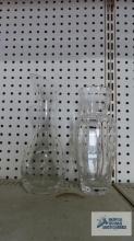 Two Waterford and crystal vases