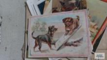 Vintage advertising cards