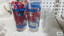 Pepsi and jelly glasses and stirrers