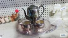 F.B. Rogers silverplate...tea set