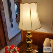 Brass table lamp