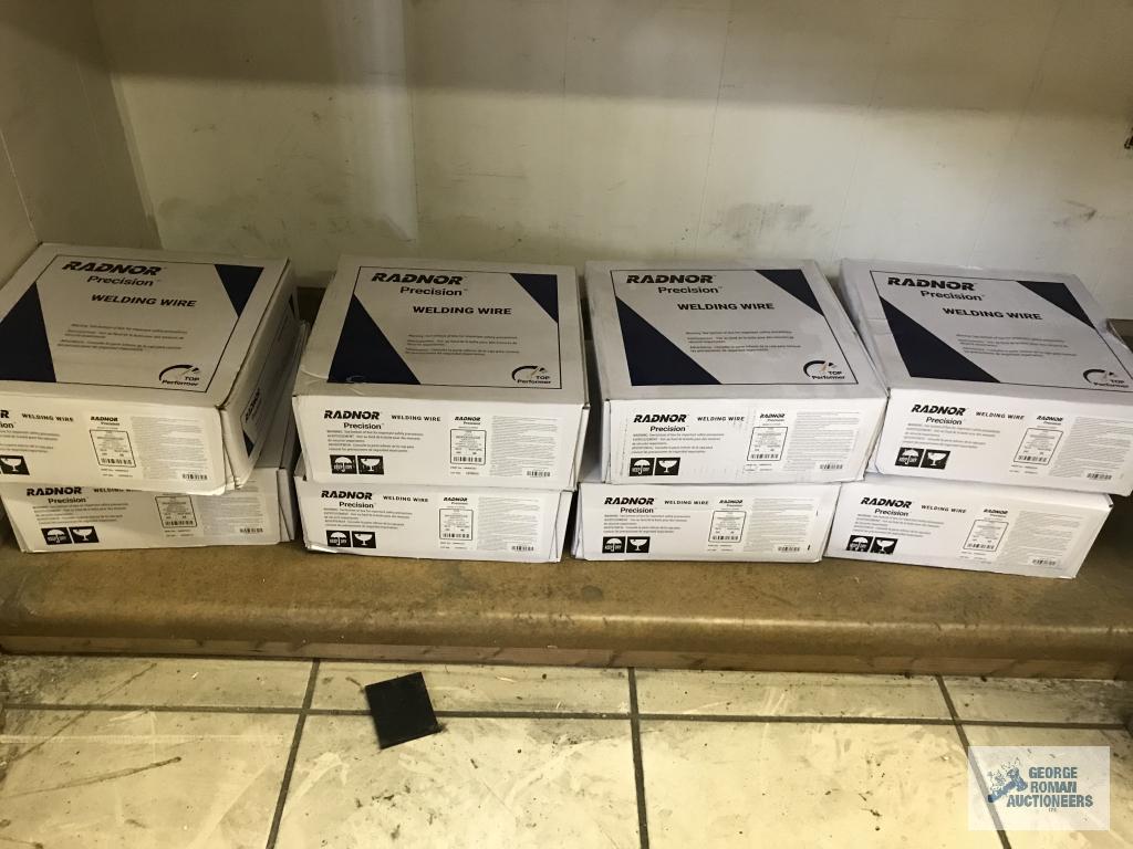 8 BOXES OF RADNOR PRECISION WELDING WIRE