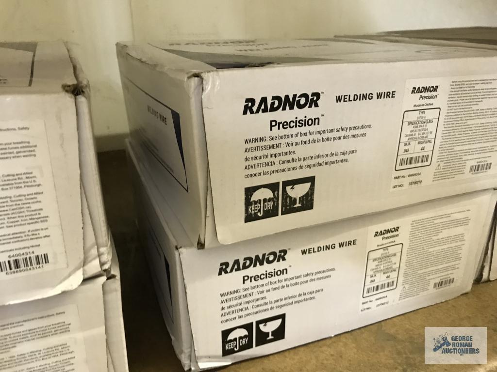 8 BOXES OF RADNOR PRECISION WELDING WIRE