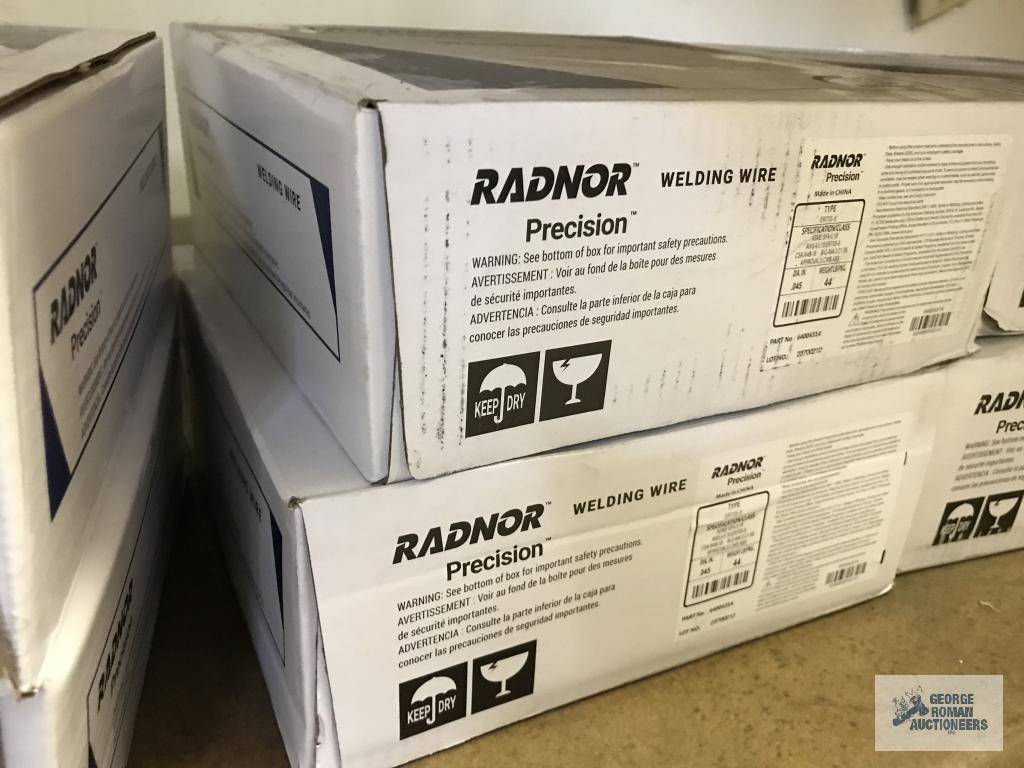 8 BOXES OF RADNOR PRECISION WELDING WIRE