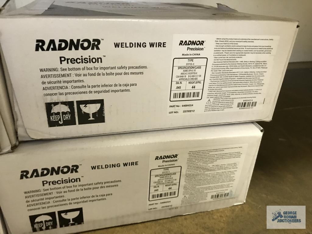 8 BOXES OF RADNOR PRECISION WELDING WIRE
