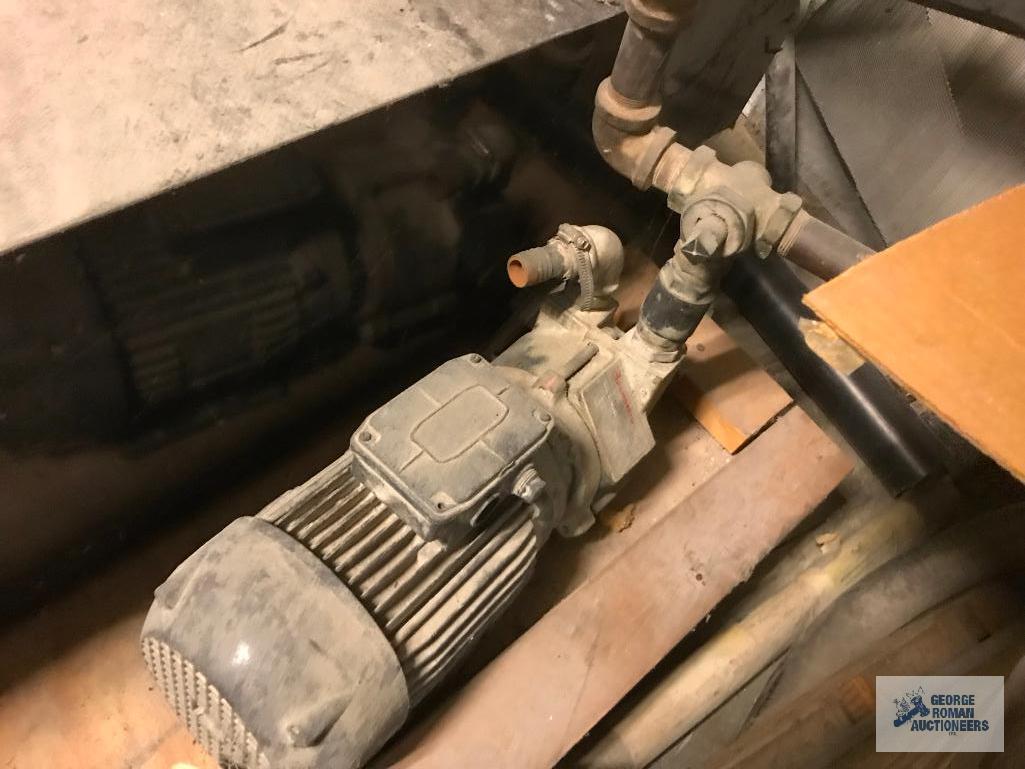 PUMPS, MOTORS, SCRAP IN CORNER