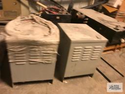 PUMPS, MOTORS, SCRAP IN CORNER