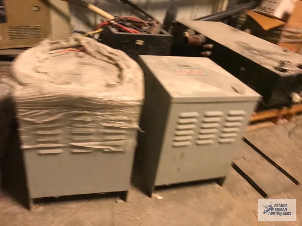 PUMPS, MOTORS, SCRAP IN CORNER