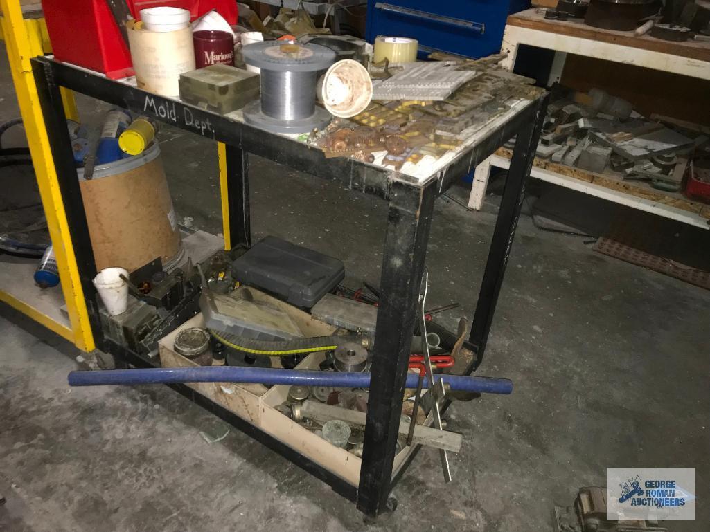 (2) STEEL CARTS, SCRAP, ETC.