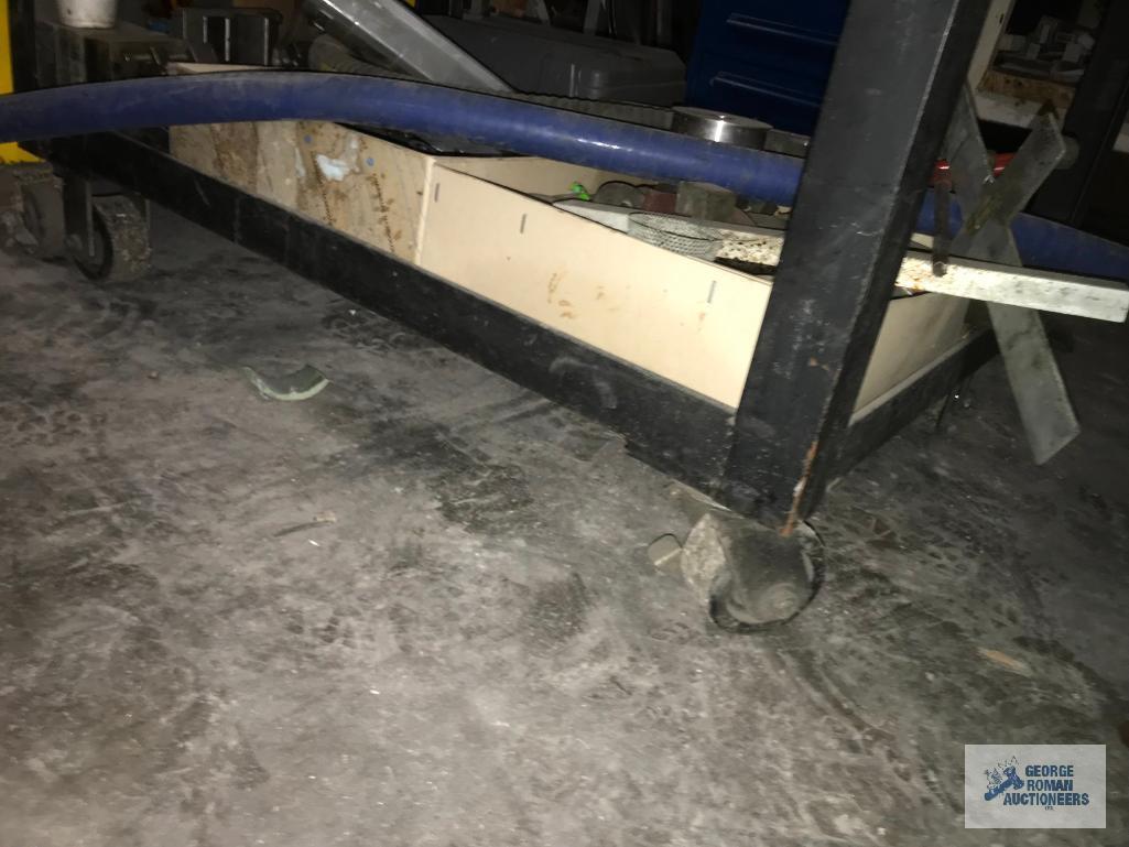 (2) STEEL CARTS, SCRAP, ETC.