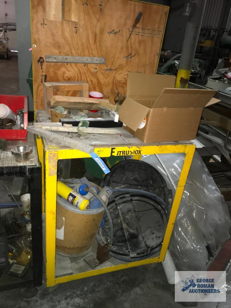 (2) STEEL CARTS, SCRAP, ETC.