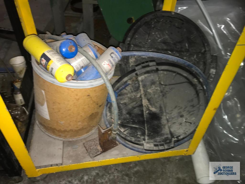 (2) STEEL CARTS, SCRAP, ETC.