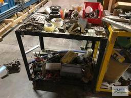 (2) STEEL CARTS, SCRAP, ETC.