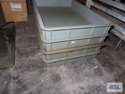 Plastic dough proof bins