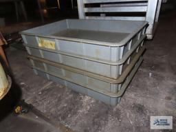 Plastic dough proof bins