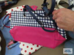 Various purses including Liz Claiborne, Max studio, and polka dot purse