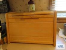 Wooden bread box