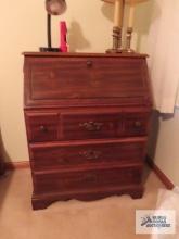 Pine slant front desk