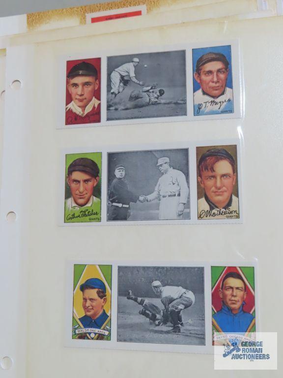 Big League Chewing Gum reprint baseball cards, Cracker Jack reprint cards, and other reprints