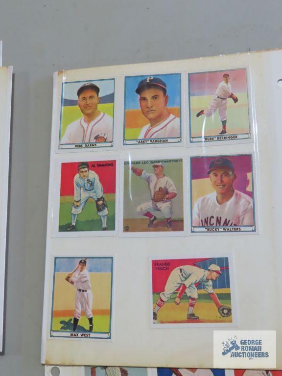 Big League Chewing Gum reprint baseball cards, Cracker Jack reprint cards, and other reprints