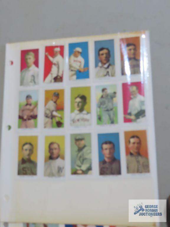 Big League Chewing Gum reprint baseball cards, Cracker Jack reprint cards, and other reprints