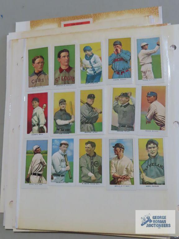 Big League Chewing Gum reprint baseball cards, Cracker Jack reprint cards, and other reprints