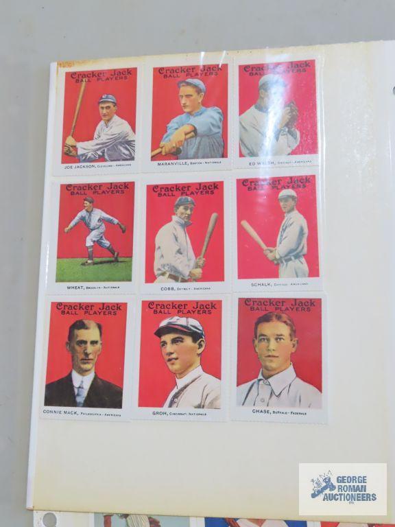 Big League Chewing Gum reprint baseball cards, Cracker Jack reprint cards, and other reprints