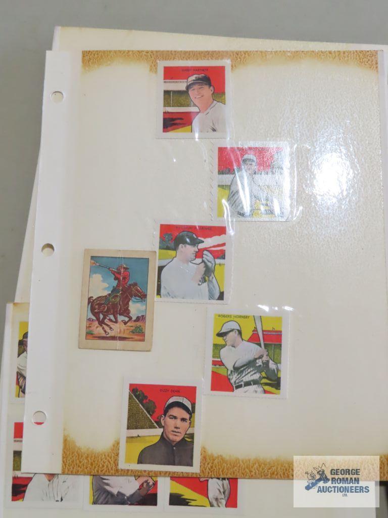 Big League Chewing Gum reprint baseball cards, Cracker Jack reprint cards, and other reprints