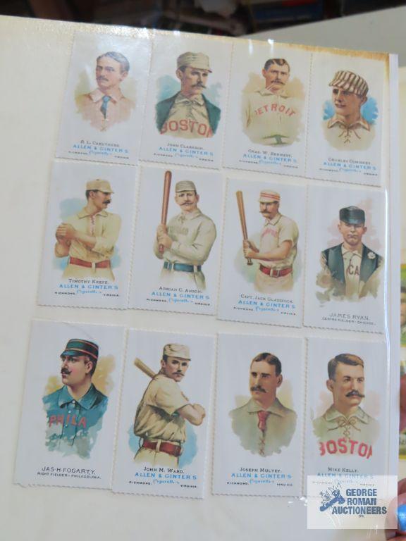 Big League Chewing Gum reprint baseball cards, Cracker Jack reprint cards, and other reprints