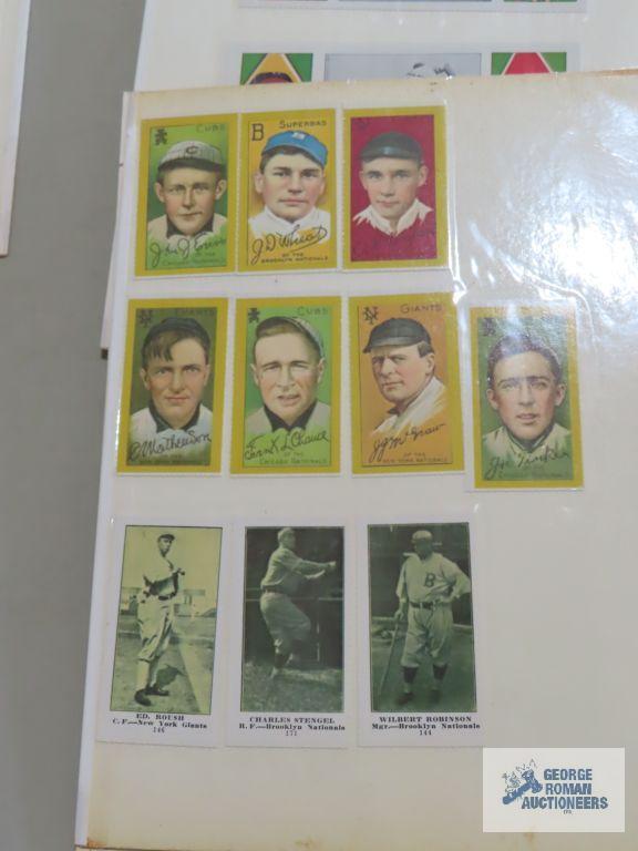 Big League Chewing Gum reprint baseball cards, Cracker Jack reprint cards, and other reprints