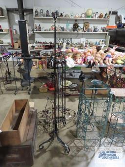 Antique painted floor lamp