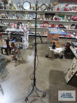 Antique painted floor lamp
