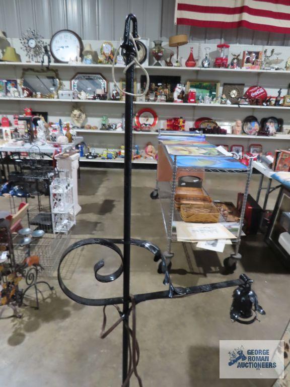 Antique painted floor lamp