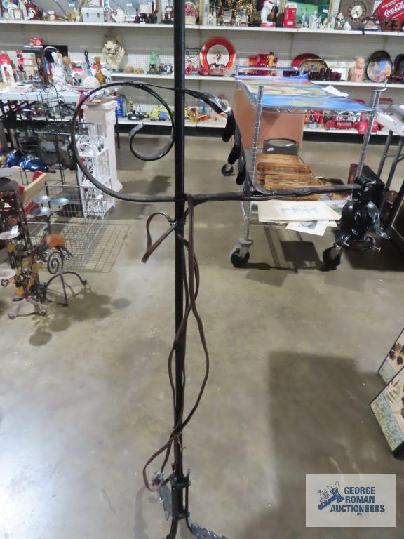 Antique painted floor lamp