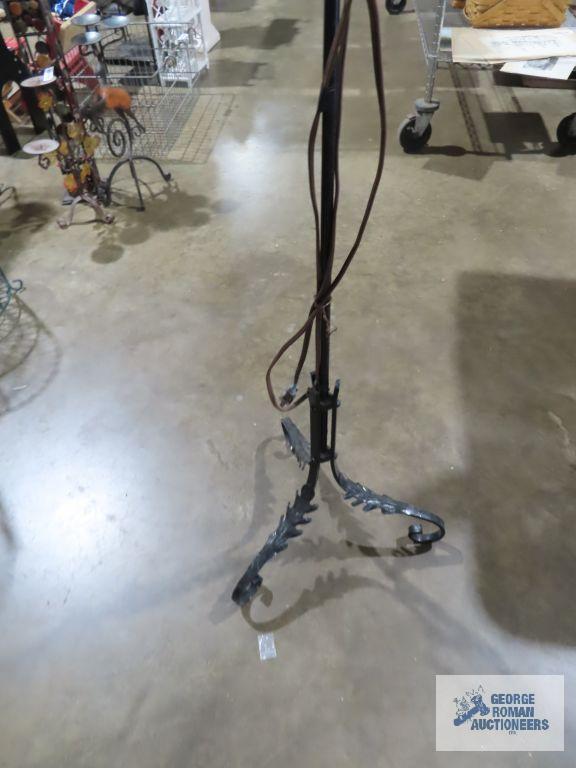 Antique painted floor lamp