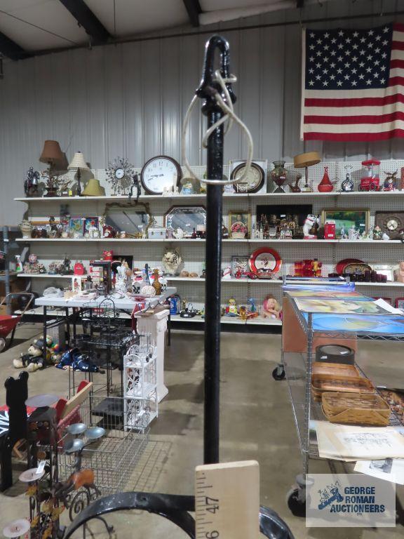 Antique painted floor lamp