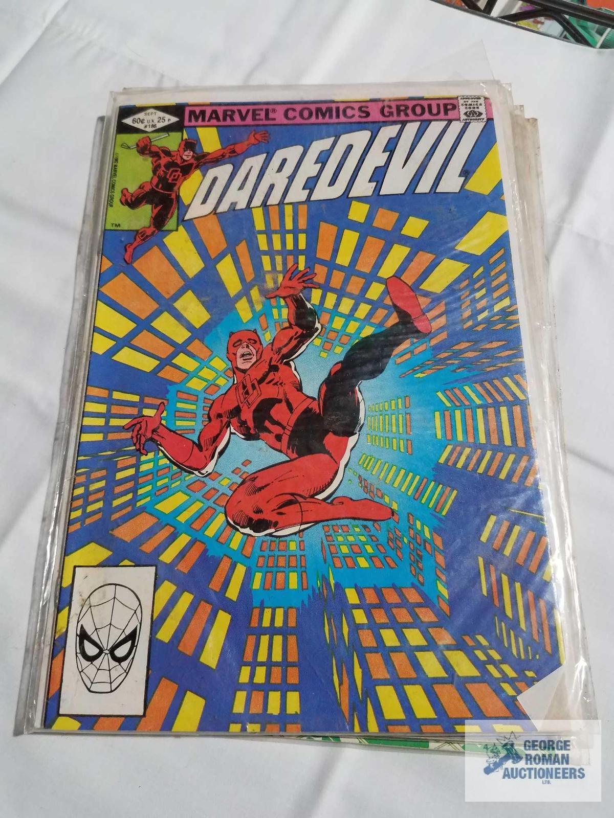 Daredevil, Iron Man, X-men, Defenders of Dynatron City and Who is Nova comic books