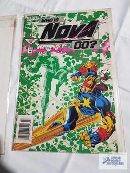 Daredevil, Iron Man, X-men, Defenders of Dynatron City and Who is Nova comic books