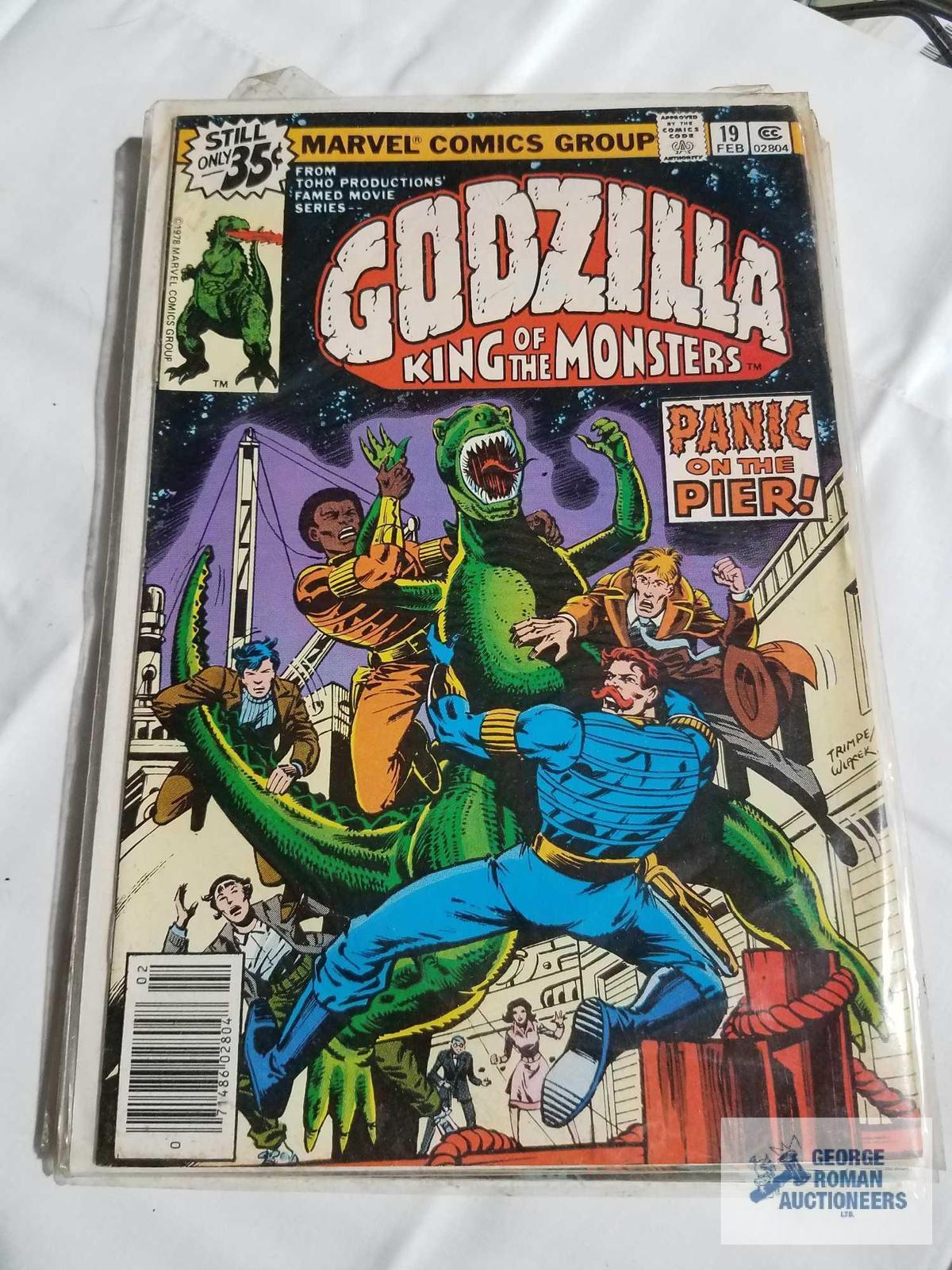 Five Godzilla comic books