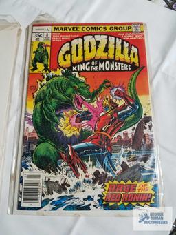 Five Godzilla comic books