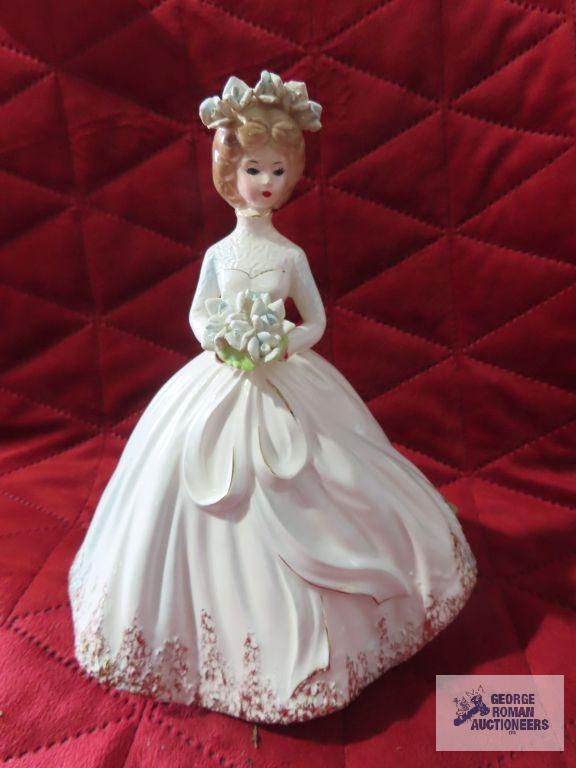 Josef original Victorian bride ceramic figurine