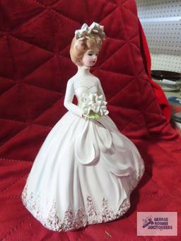 Josef original Victorian bride ceramic figurine