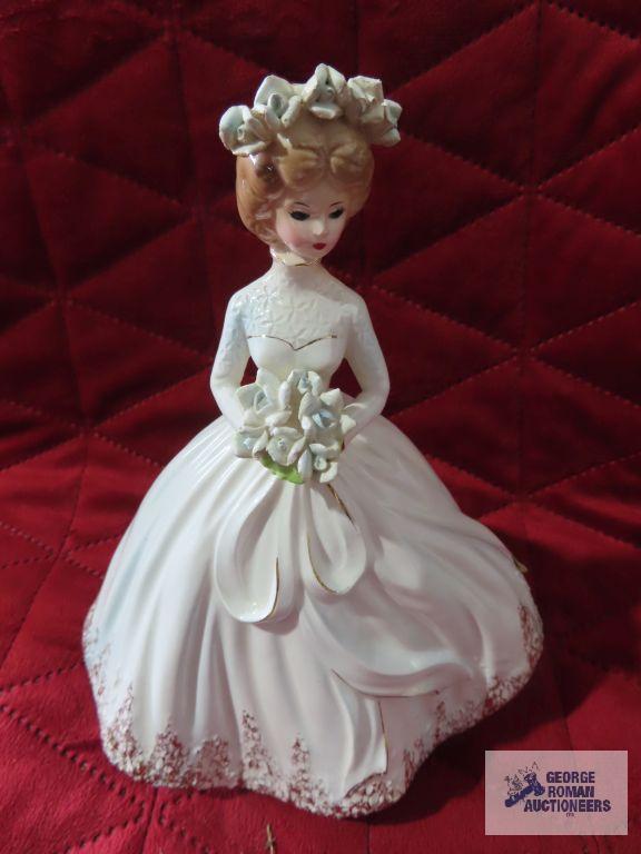 Josef original Victorian bride ceramic figurine