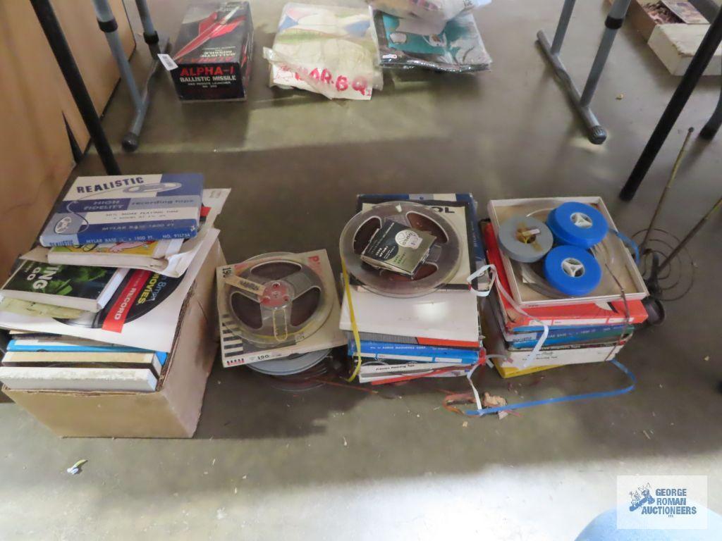 Assortment of 8 mm movie reels