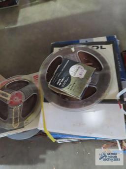 Assortment of 8 mm movie reels