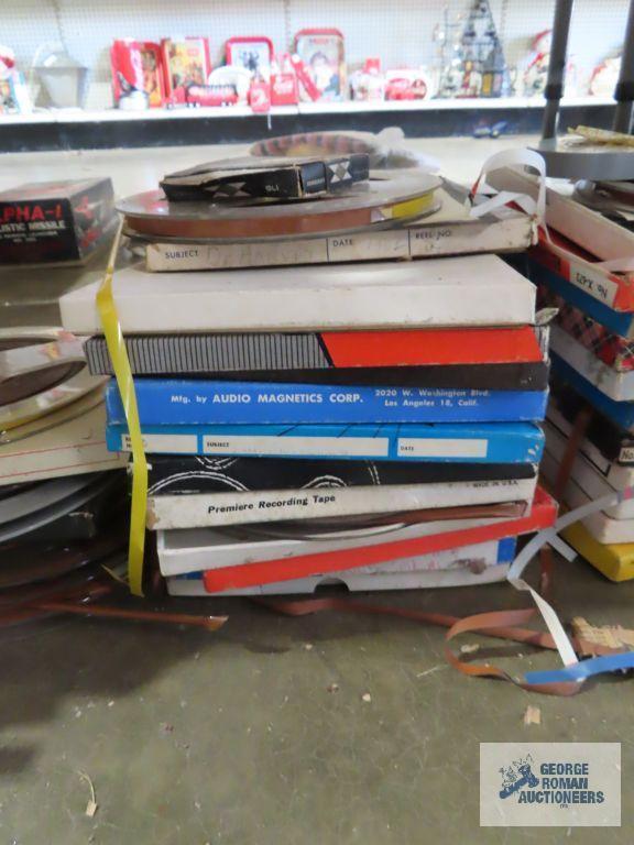 Assortment of 8 mm movie reels
