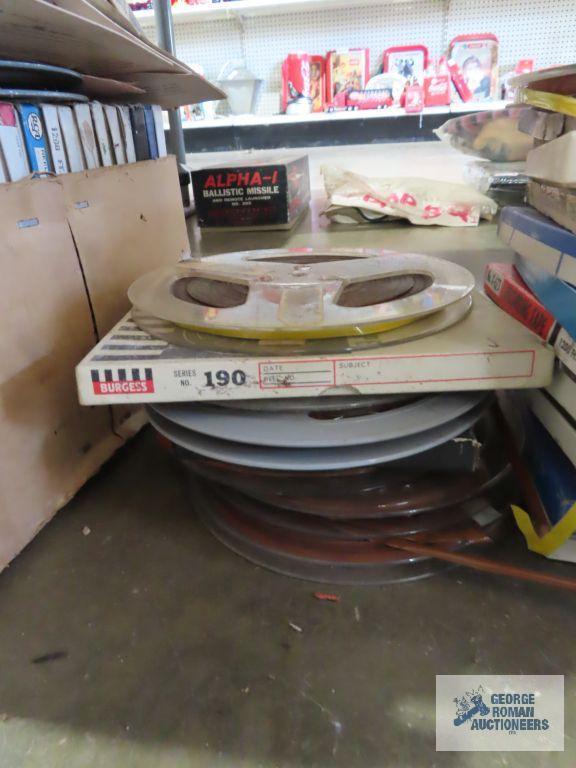 Assortment of 8 mm movie reels
