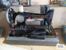 Vintage Singer sewing machine with case