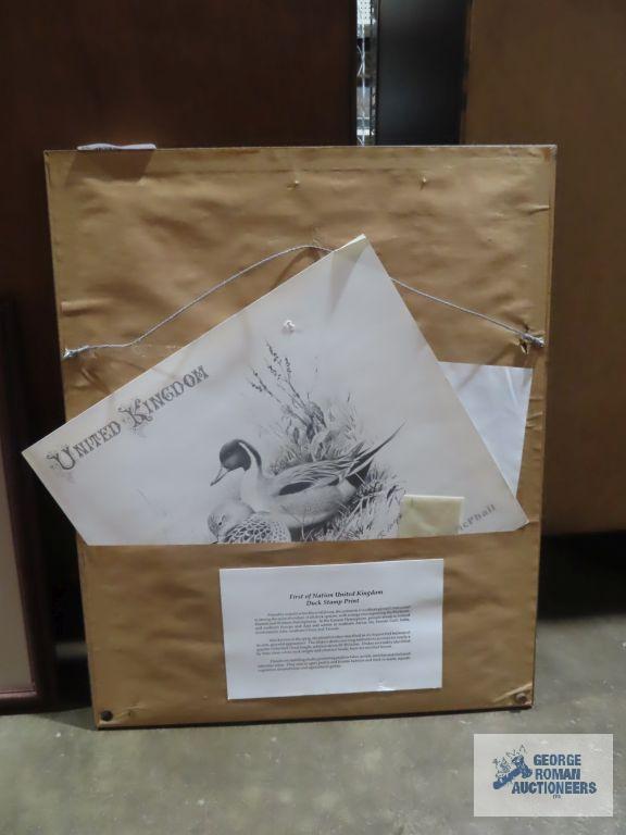 First of Nation United Kingdom Duck Stamp print by Rodger McPhail, signed, 226/5750